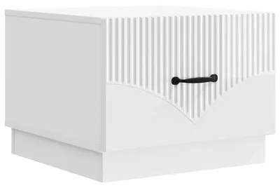 Immagine prodotto di Tavolino da salotto con cassetto Bianco Lucido 49 x 50 x 37 cm