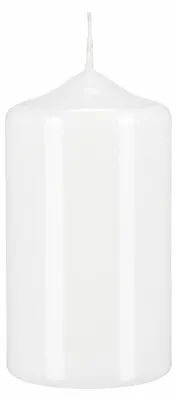 Produktbild von Lackkerzen Stumpenkerzen Weiß 200 x Ø 80 mm, 2 Stück