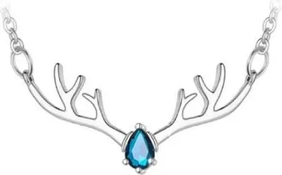 Produktbild von Luxe Ashanger mit Kette (55 cm) für Asche, Haare oder Parfum - Gedenkschmuck mit Asfüllhilfe und Aufbewahrungstasche - Luxury Blue Diamond