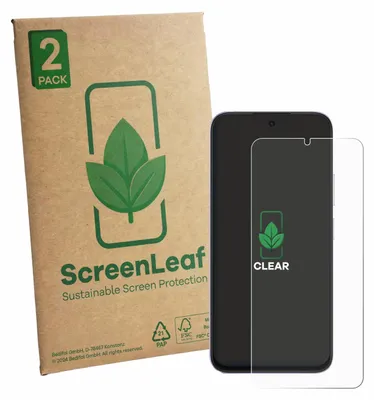 Produktbild von 2x ScreenLeaf Schutzfolie für Honor Play 80 nachhaltiger Displayschutz Display Schutz Folie Klar Transparent