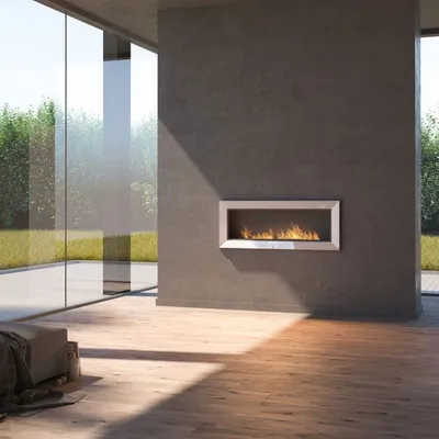 Produktbild von InFire Frame 1200 Ethanolkamin mit Standard Schutzglas Weiß