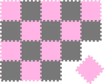 Produktbild von 18 Teile Baby Kinder Puzzlematte ab Null - 30x30 Puzzle Spielmatte Krabbelmatte