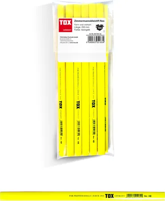 Produktbild von TOX Zimmermanns-Bleistift Neo neongelb (12 Stk.) / innen / außen