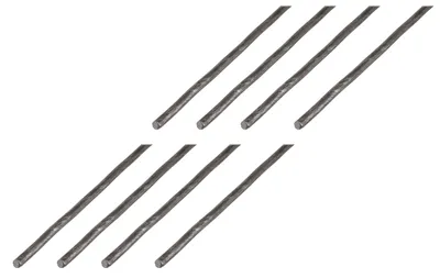 Image de Alberts, 8 barres rondes en acier brut, diamètre Ø 8 mm, longueur 2 mètres