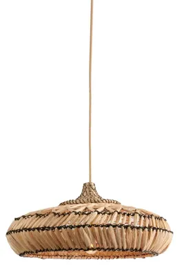 Obrázok produktu pre GOOD&MOJO – Zavesená lampa Rinjani – hnedá – Ø50x250 cm – Zavesená lampa – Lampa nad jedálenský stôl – Lampa do obývačky – Lampa do spálne – Obývačka