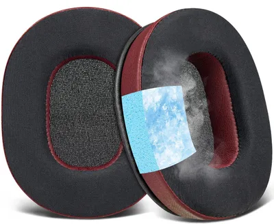 Immagine prodotto di Cuffie di ricambio SOULWIT per cuffie on-ear Audio-Technica ATH-M60X, con rivestimento in tessuto effetto ghiaccio e imbottitura in schiuma ad alta densità