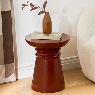 Produktbild von Eazy Living Totem Beistelltisch Ø 38 cm Noham Braun