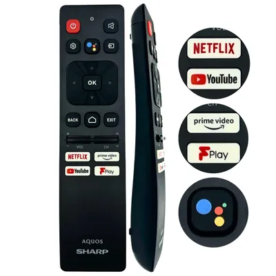 Zdjęcie produktu dla Oryginalny pilot Sharp AQUOS SHW/RMC/0138N 0138 Voice GŁOSOWY 50EQ4EA 50EQ7EA 55EQ4EA 65EQ4EA 75EQ4EA AN21012UM001 AN2107265 AN2110123