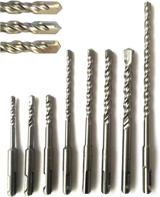 Produktbild von SDS Plus Bohrer Set Steinbohrer Betonbohrer Hammerbohrer 5/6 / 8/10 / 12 mm