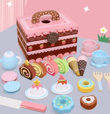 Produktbild von 360Home Rosa Torte Kuchen Spielzeug Küchenspielzeug