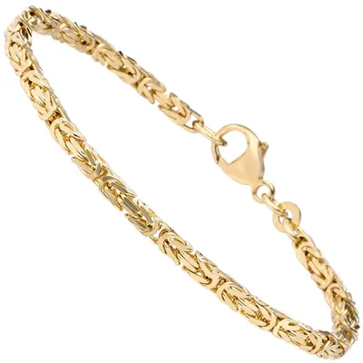 Produktbild von 2,8mm Armband Armkette Königskette aus 333 Gold Gelbgold massiv 19cm Uni