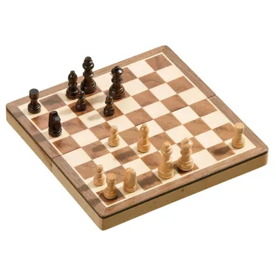 Produktbild von Magnetische Schachkassette aus Holz, klassisches Brettspiel ab 6