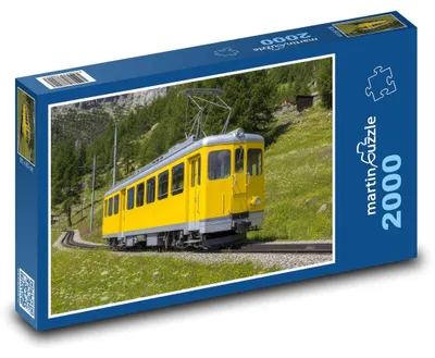 Obrázok produktu pre Puzzle 2000 Žltá zubačka v údolí - martinpuzzle