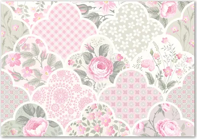 Produktbild von Tulup® Leinwandbild - 100x70 cm - Wandkunst - Drucke auf Leinwand - Leinwanddruck  - Blumen & Pflanzen - Rosa - Rosen Ornamente