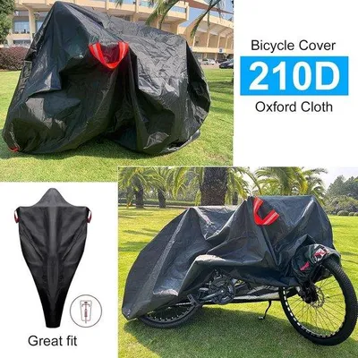 Obrázek produktu pro Uniqoos® kryt na kolo – vodotěsný a odolný kryt na kolo o rozměrech 200 x 70 x 110 cm, s otvorem pro zámek a úložnou kapsou, vhodný pro elektrokola