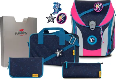 Produktbild von DerDieDas ErgoFlex MAX Buttons - Blue Fairy - Schulranzenset 5-teilig, Fee