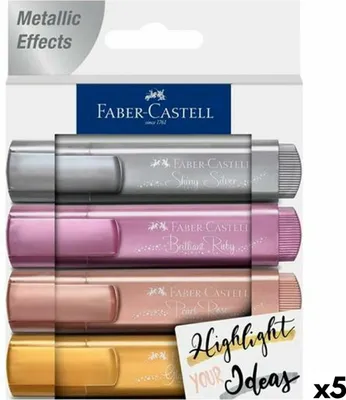 Obrázek produktu pro Sada fluorescenčních fixů Faber-Castell TEXTLINER 4 kusy (5 kusů)