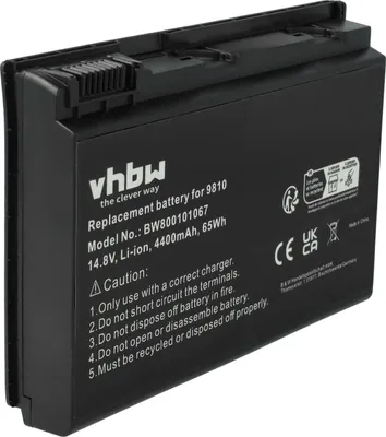 Produktbild von vhbw Akku kompatibel mit Acer Extensa 5220, 5230E, 5230, 5420G, 5420, 5610G, 5430, 5210, 5000, 5120, 5610, 5620 Notebook (4400 mAh, 14,8 V, Li-Ion)