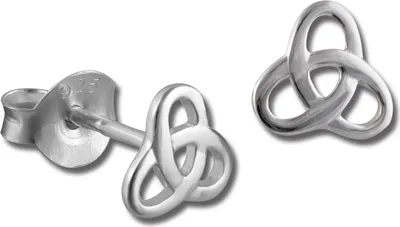 Image de SilberDream Boucles d'oreilles femmes argent Nœud gordien Boucles d'oreilles SDO8200J