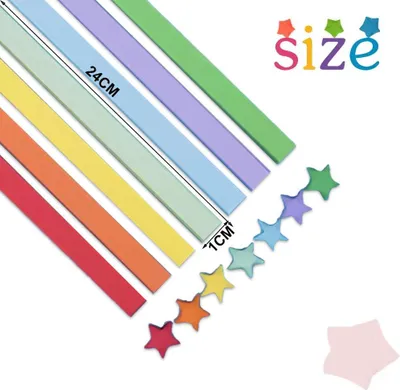 Obrázek produktu pro 1350 listů origami papíru s hvězdami, oboustranné barevné dekorační papírové proužky pro papírové tvoření