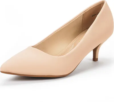 Produktbild von DREAM PAIRS Damen Klassische Pumps mit Stiletto und Spitzen zulaufenden Absätze Hochzeit Arbeitschuhe,Size 43,Nackt/Nubuck,Moda