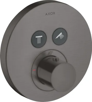 Immagine prodotto di hansgrohe AXOR Starck ShowerSelect Thermostat rond à encastrer pour 2 consommateurs, 36723340, 36723340