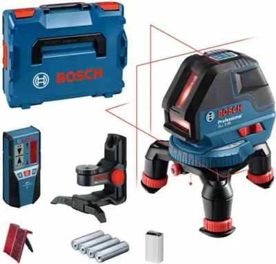 Produktbild von Linienlaser GLL 3-50 Professional, mit Empfänger (blau/schwarz, L-BOXX 136, rote Laserlinien)