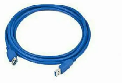 Obrázok produktu pre Gembird 3m USB 3.0 A M/FM, 3 m, USB A, USB A, USB 3.2 Gen 1 (3.1 Gen 1), Samec/Samica, Modrá