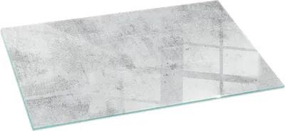 Produktbild von Funkenschutzplatte – Glasbodenplatte für Kaminofen – Kaminunterlage aus Glas – 100x50 cm – Feuerfeste Ofenbodenplatte – Hitzebeständige Schutzplatte für Kamin – Transparente Bodenschutz Glasplatte – Rohbetonstruktur