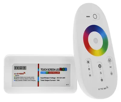 Produktbild von RGB Funkcontroller mit Fernbedienung 12V-24V bis 24A