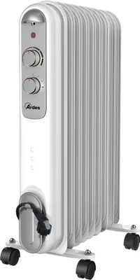 Zdjęcie produktu dla Grzejnik olejowy Ardes 4R09S CURVY 9, 11 elementów grzejnych, 3 siły, 2000 W, srebrny