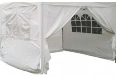 Immagine prodotto di Set Pareti Laterali Gazebo Professional 3x3 m in Poliestere Bianco