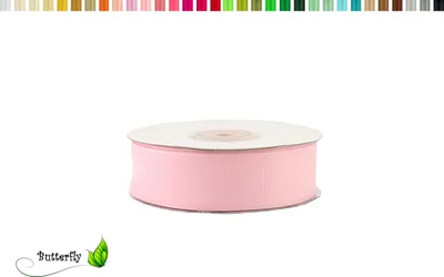Produktbild von 25m Rolle Ripsband 25mm, Farbauswahl:rose 123 / zartrosa / hellrosa