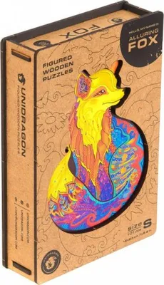 Produktbild von UNIDRAGON Alluring Fox 18 x 23 cm 103 Teile Holz-Puzzle