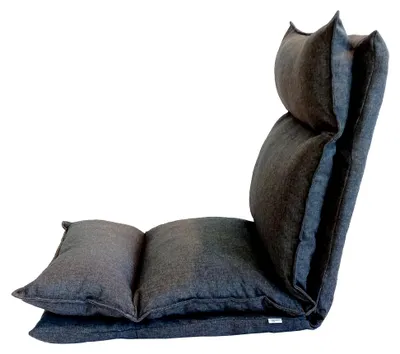 Produktbild von Sitzkissen, Thaikissen für Meditation und Yoga, Hellgrau, Metall Polyester, Wohnzimmer Terrasse - Maße: 70 x 56 x 70 cm (HxLxB)