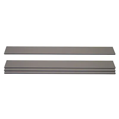 Immagine prodotto di set di 4 doghe per schermo privacy in WPC Sarthe, pannelli frangivento, circa 1 mq ~ 180 cm, grigio