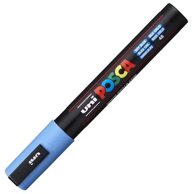 Image de POSCA - POSCA PC5M M POCA PC5M M Hemile Blue | 1 pièce | 6 pièces