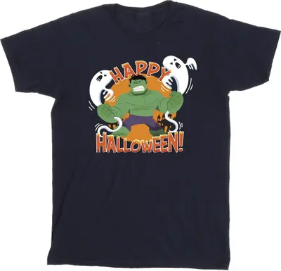 Produktbild von Marvel - "Happy Halloween" T-Shirt für Herren BI38349 (5XL) (Marineblau)
