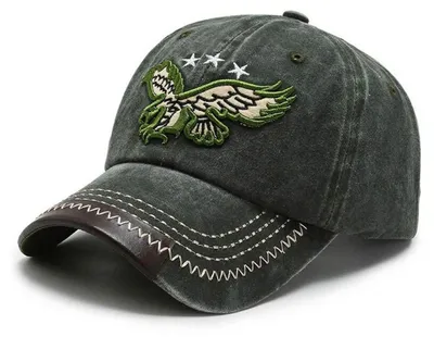 Immagine prodotto di Cappellino da baseball da uomo, in cotone, con visiera regolabile, taglia 56-60, colore verde militare