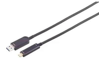 Produktbild von S-Impuls S-impuls Optisk USB-A til USB-C kabel 10 Gbps 15m