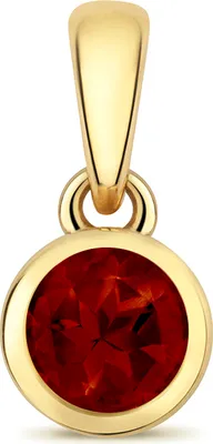 Image de Pendentif Femme Or 375/1000 avec Grenat - 10mm*5mm; TRS34962