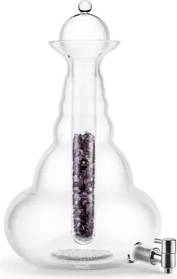 Produktbild von Karaffe Universe Platin 10l - Blume des Lebens - mundgeblasen