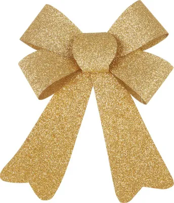 Productafbeelding van Strikdecoratie MagicHome Kerst, goudkleurig, 13x21 cm