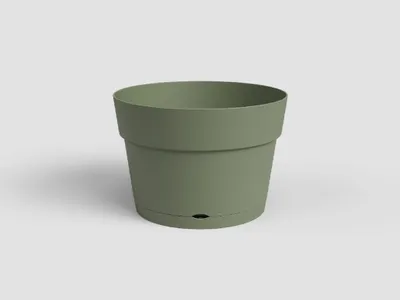 Produktbild von Artevasi Blumentopf CAPRI, mit Wasserspeicher, 20 cm, Kunststoff, grün