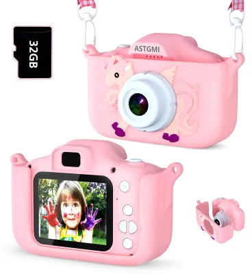 Productafbeelding van Kindercamera, digitale camera met 2,0 inch display, cadeau voor kinderen van 3, 4, 5, 6, 8, 7, 9, 10, 11 en 12 jaar