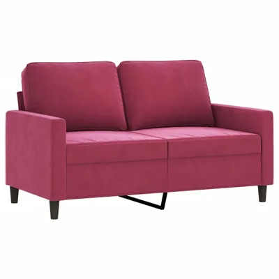 Produktbild von 2-Sitzer-Sofa Weinrot 120 cm Samt