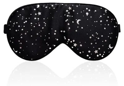 Image de Masque de sommeil en soie avec sangles réglables, masque confortable et ultra-doux, l'aide ultime pour s'endormir, masque de sommeil de la marque Silbermond