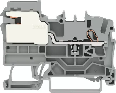 Immagine prodotto di Morsetto di collegamento equipotenziale WAGO a 1 conduttore; 2,5 mm²; Push-in CAGE CLAMP®; grigio 2002-7111