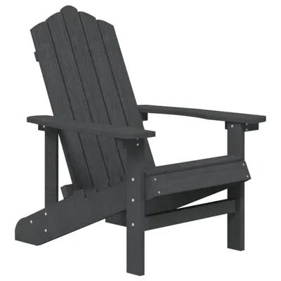 Image de vidaXL Chaise de jardin Adirondack HDPE Anthracite