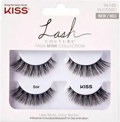 Immagine prodotto di KISS | Ciglia artificiali Multipack Soir x2 - Nero - Lunga durata - Voluminose e leggere